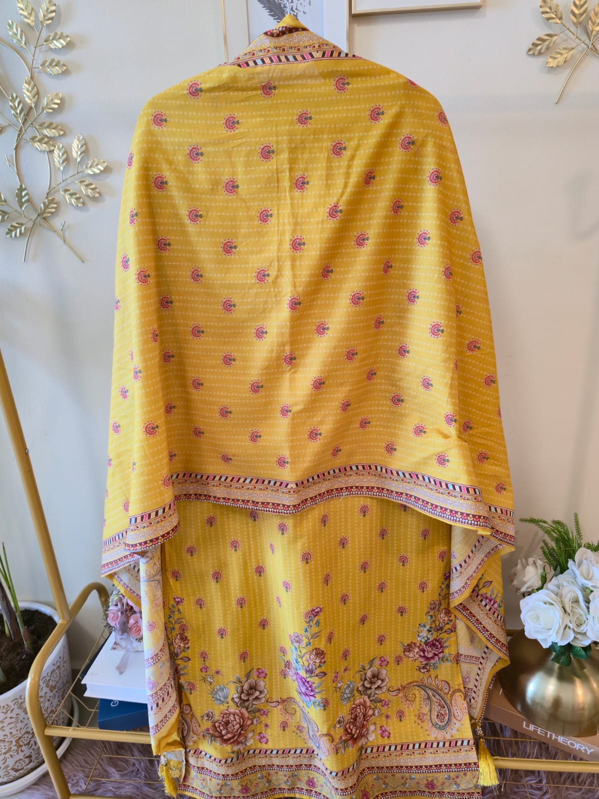 Title Sunshine Bloom Embroidered Ready-to-Wear 3 Piece Suit - Image 4