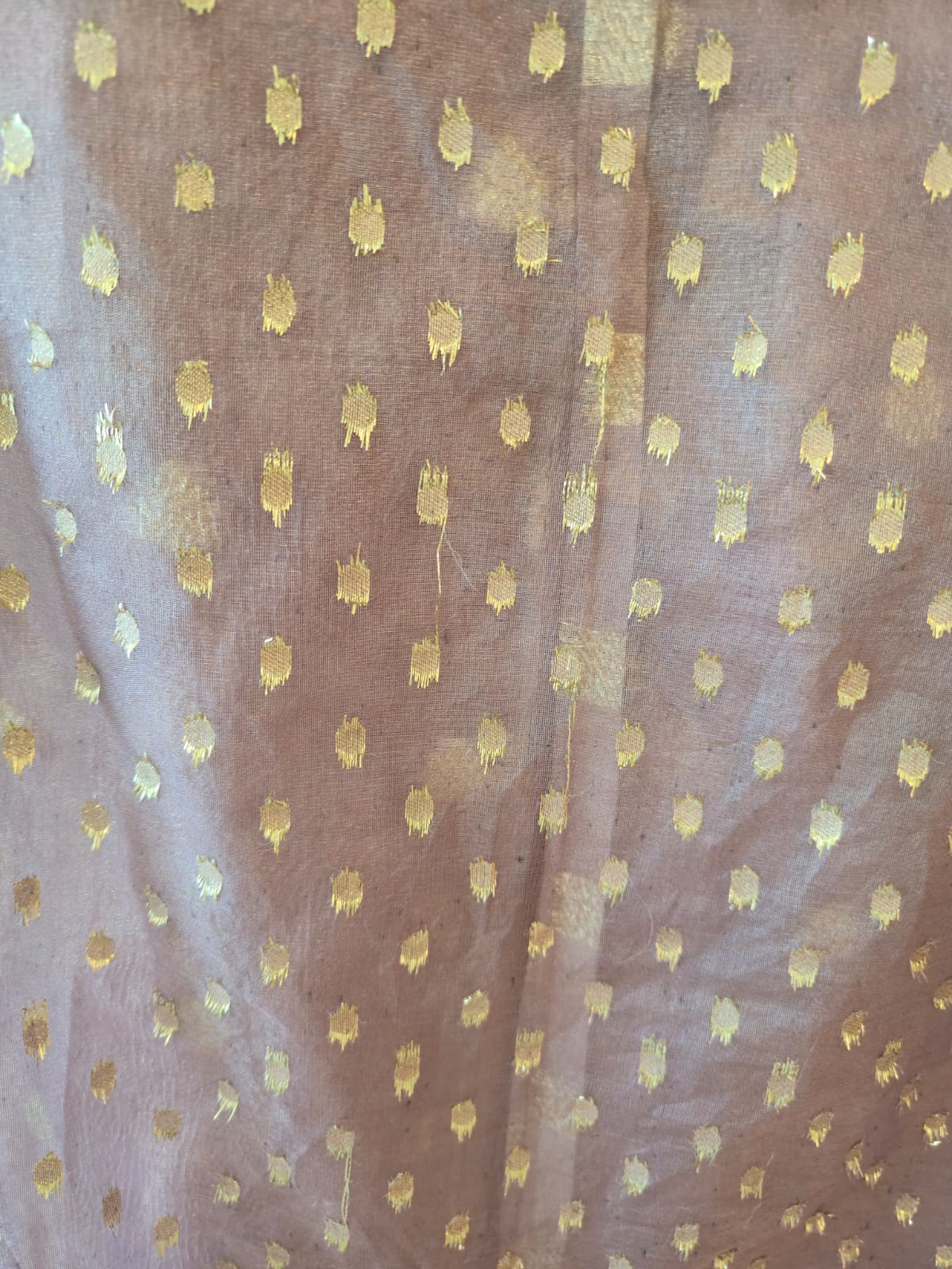 Elegant Lilac pure Chanderi unstiched three peice suit. - Image 2